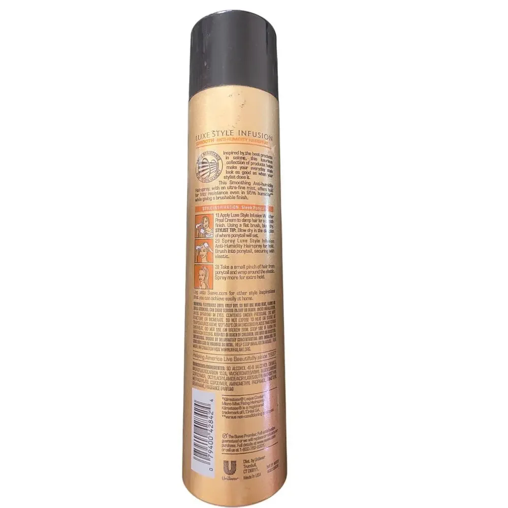 Suave Professionals Luxe Style Infusion Smooth Anti-Humidity Hairspray HTF